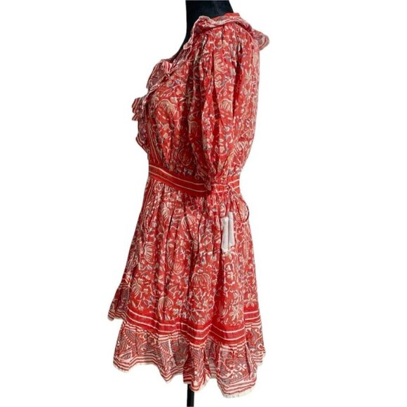 NEW Cleobella Size Medium Dress Wrap Mini Short Blair Tassel Cuff - Picture 10 of 16